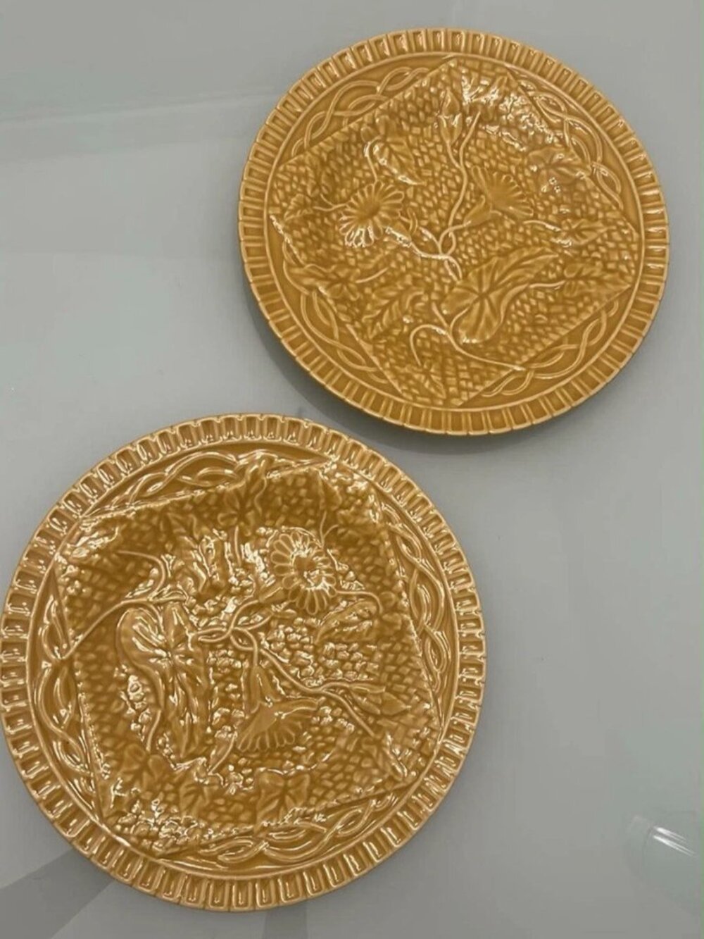 NOS 2x Jay Willfred x Andrea Sadek Bordallo PinheiroPortugal Yellow Dinner Plate